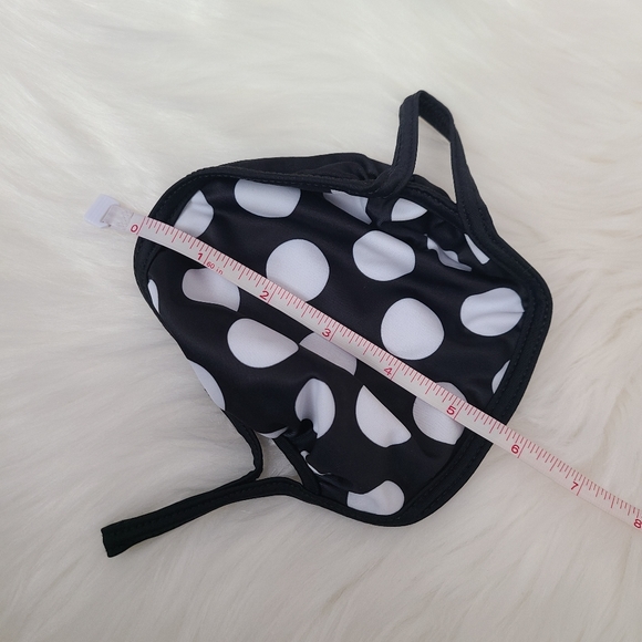 NEW Sephora Black + White Polka Dot Fabric Face Mask Covering - Picture 4 of 7